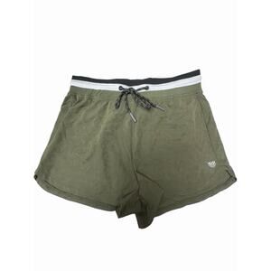 Forever 21 Active Shorts Green Drawstring Athletic Running Gym Womens M NWT